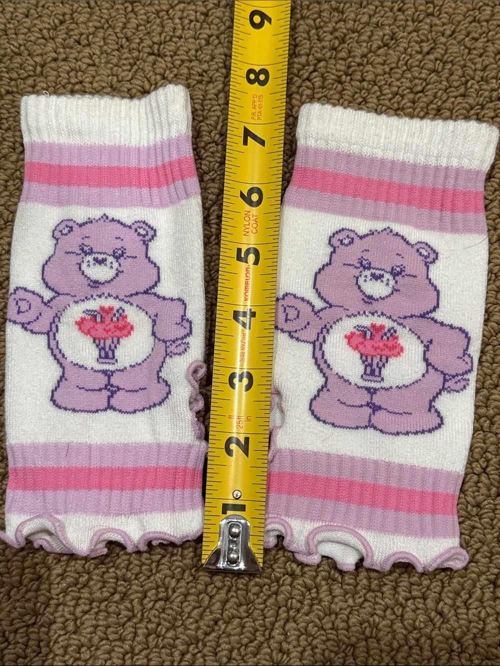 Vintage carebear fingerless gloves - Picture 2 of 5